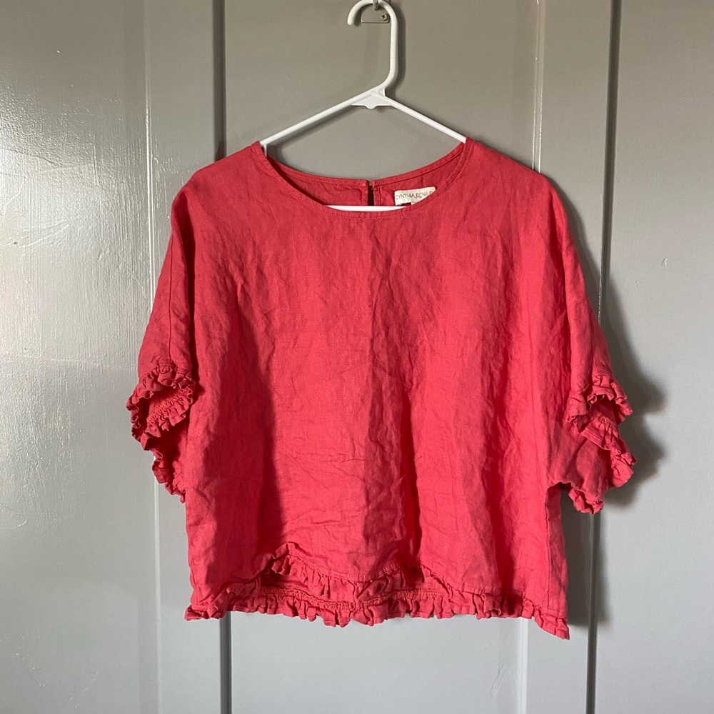 Flowy, coral t-shirt